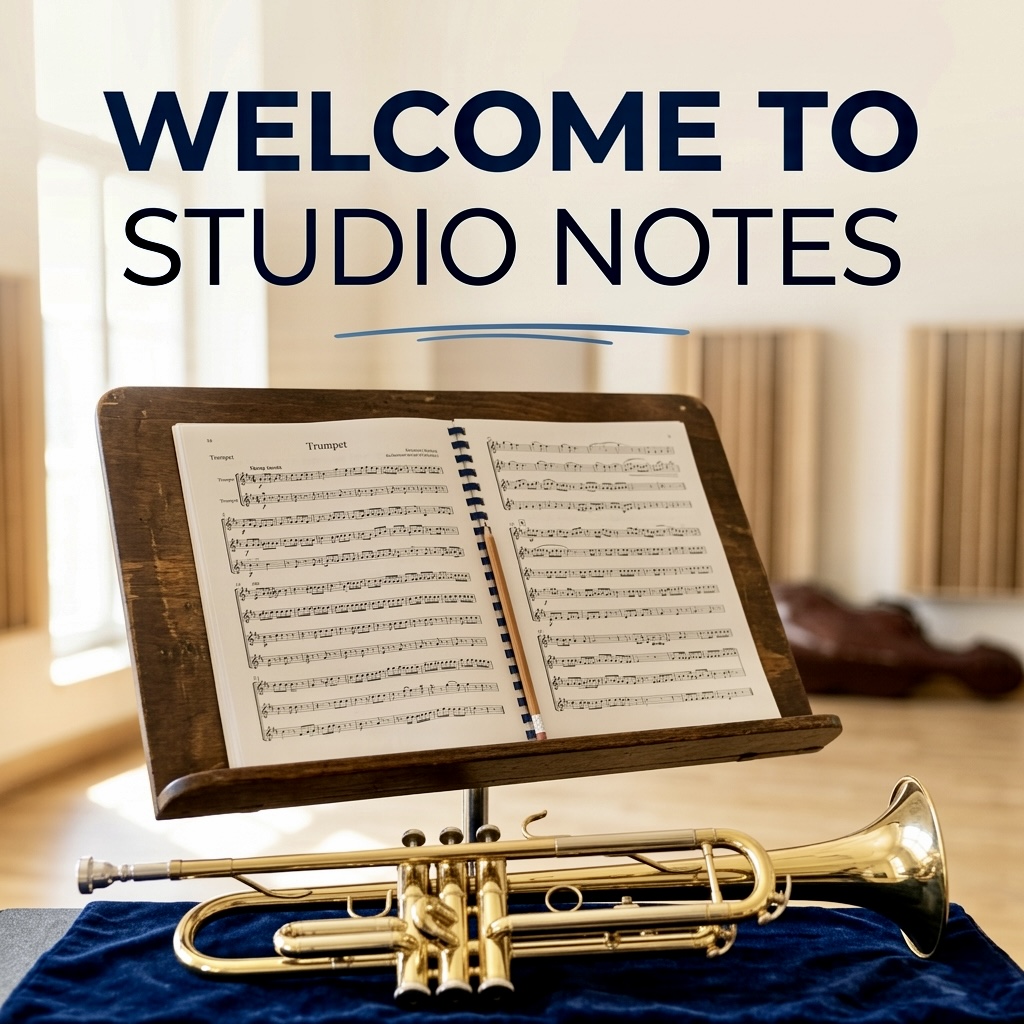 Welcome to studio Notes Cover