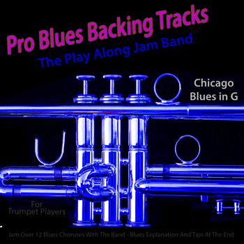 Trumpet Chicago Blues in G Pro Blues Backing Tracks MP3
