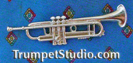 Silver Tone Trumpet Tie Pin